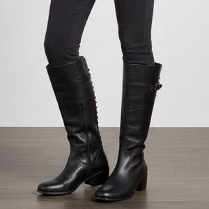 Women's Black Leather Boots by Arturo Chiang Size 11M